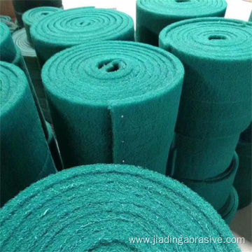 Stainless Cleaning green scouring pad roll Nonwoven 9*6